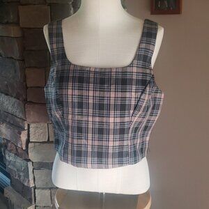 NWT Ultra Pink crop top, size large